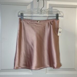 Altar'd State | Light Pink Silk Skirt